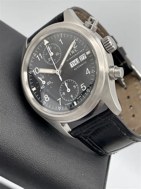 iwc pilot double chronograph replica|iwc pilots flieger chronograph automatic.